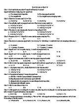 Hóa học - Ôn tập nguyên tử